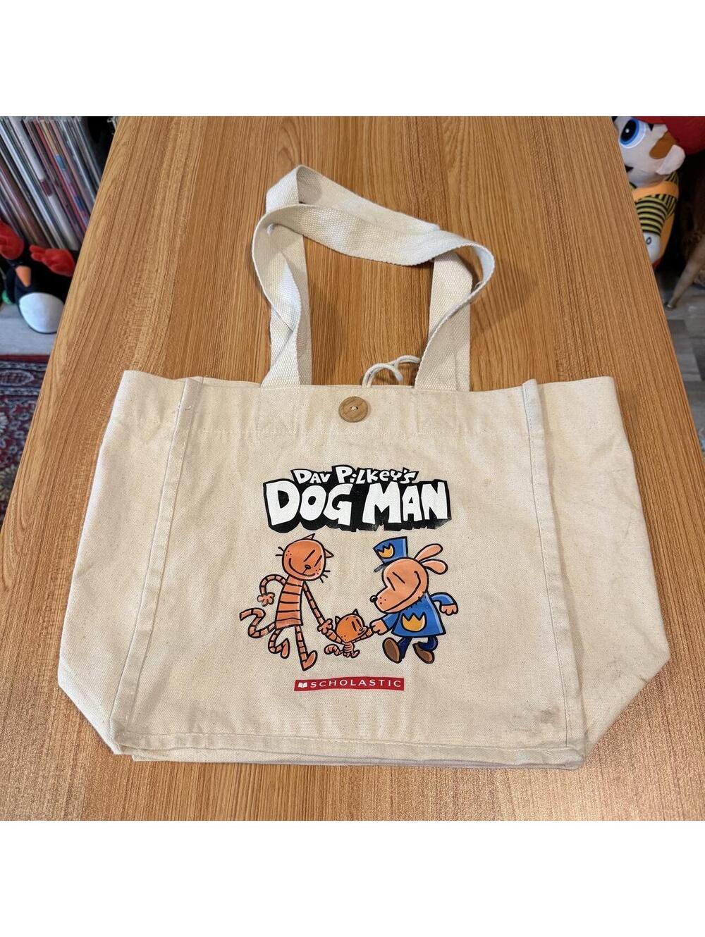 Dav Pilkeys Dog Man scholastic tote bag OS